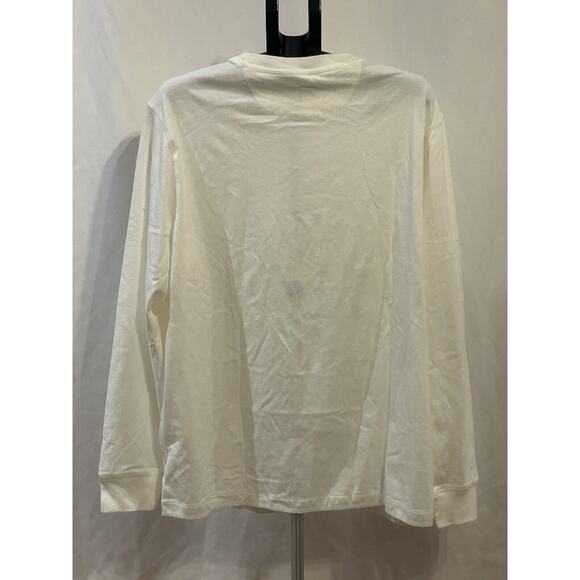 NWT Sonoma Super Soft White Long Sleeve Crew Neck Tee T-Shirt Men's size XL - Picture 6 of 7